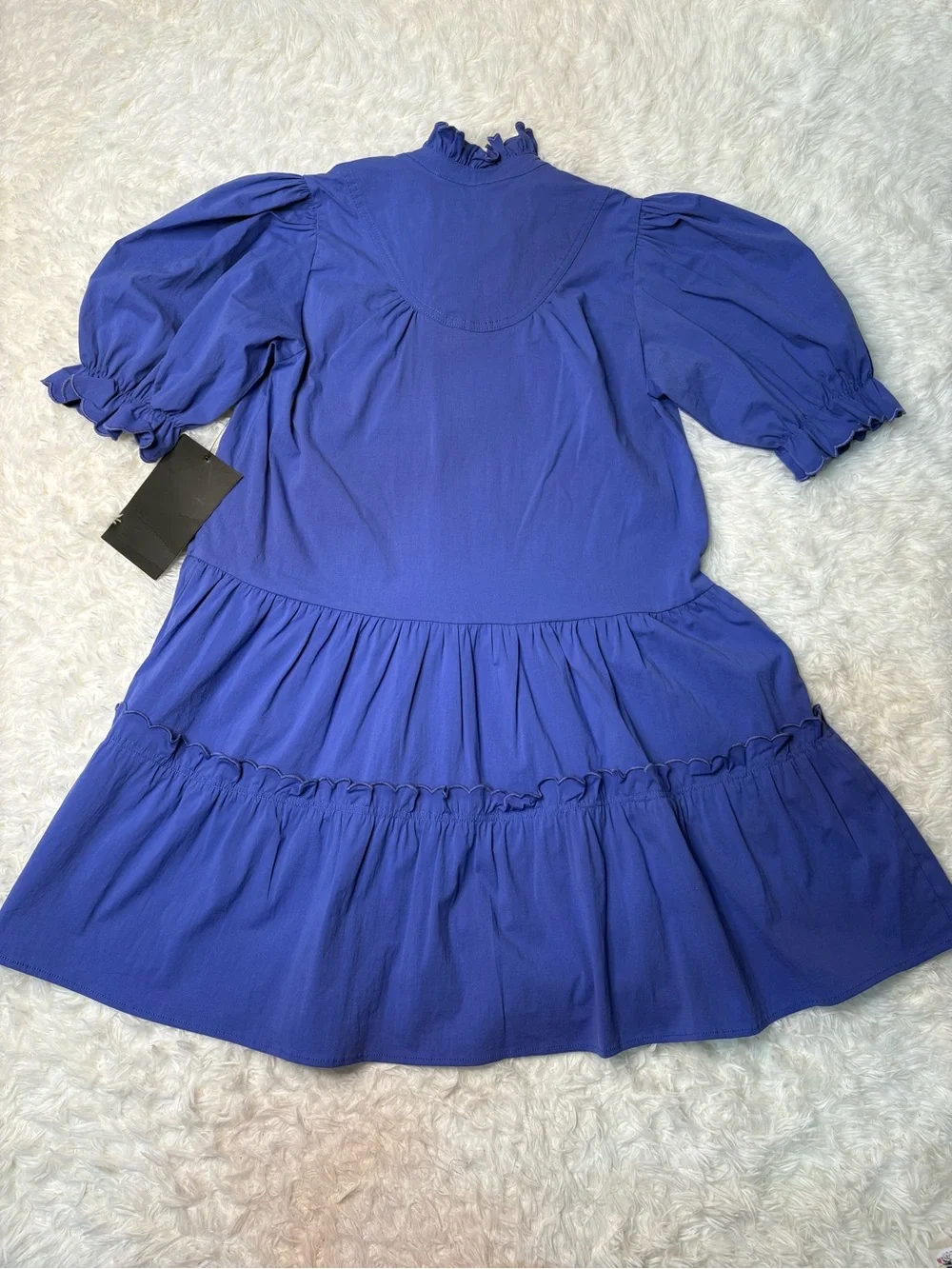 Tuckernuck Pomander Place Azure Blue Selena Mini Dress, NWT size xsmall - Picture 7 of 9